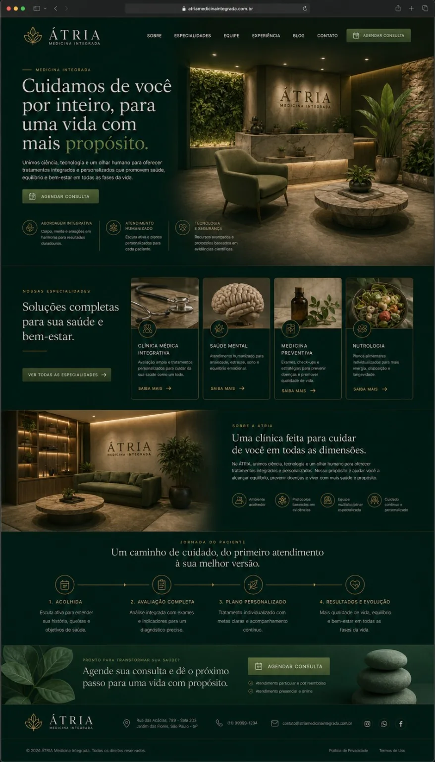 Átria, projeto-conceito original de medicina integrada